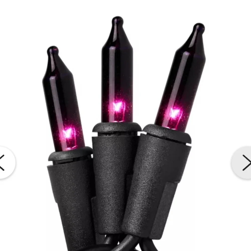 SALE! Spirit Halloween Indoor Outdoor 3 Box 100 Ct (300) Purple Mini Lights!